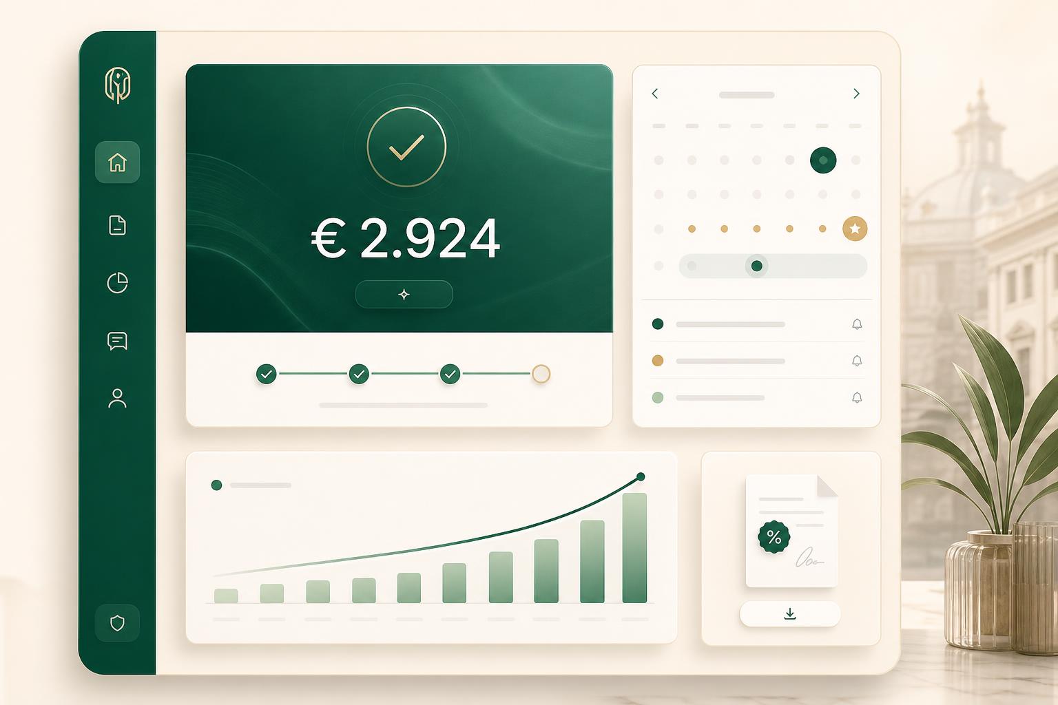 L'app Fintaxa mostra il rimborso fiscale, lo scadenzario e l'andamento delle tasse